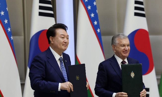 Remarks by President Yoon Suk Yeol at the Joint Press Statement Following the Korea-Uzbekistan Summit